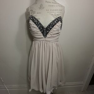 French Connection Beaded Bodice Prom Dress
